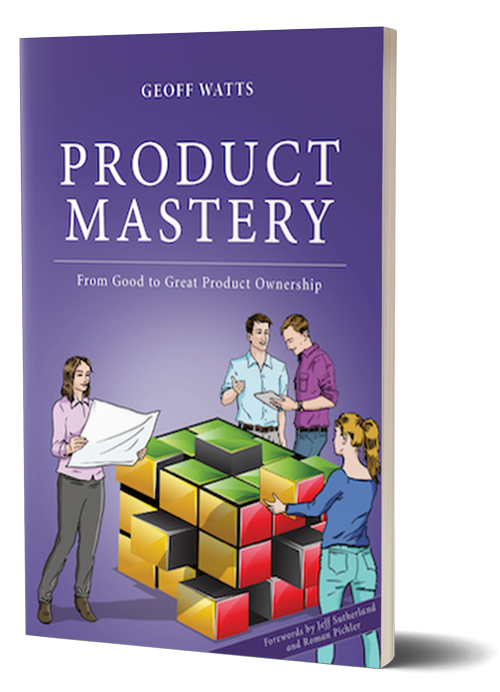 Product Mastery book by Geoff Watts — 3D cover mockup